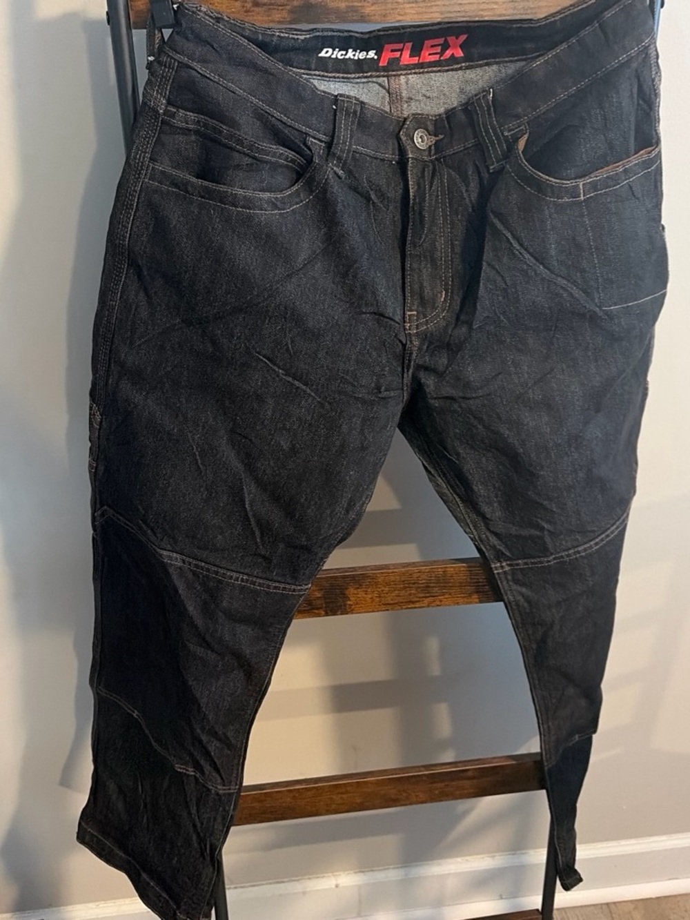 Dickies Flex Men's Black Bootcut Work Jeans